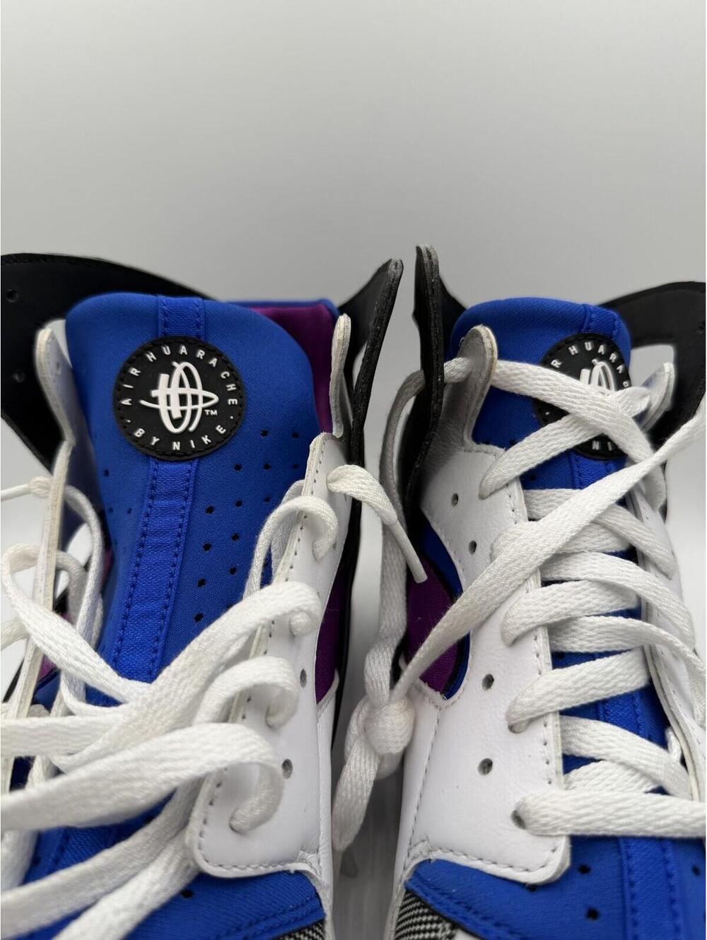 Nike Air Flight Huarache White Blue Mens Size 12 Damaged box - Picture 2 of 9